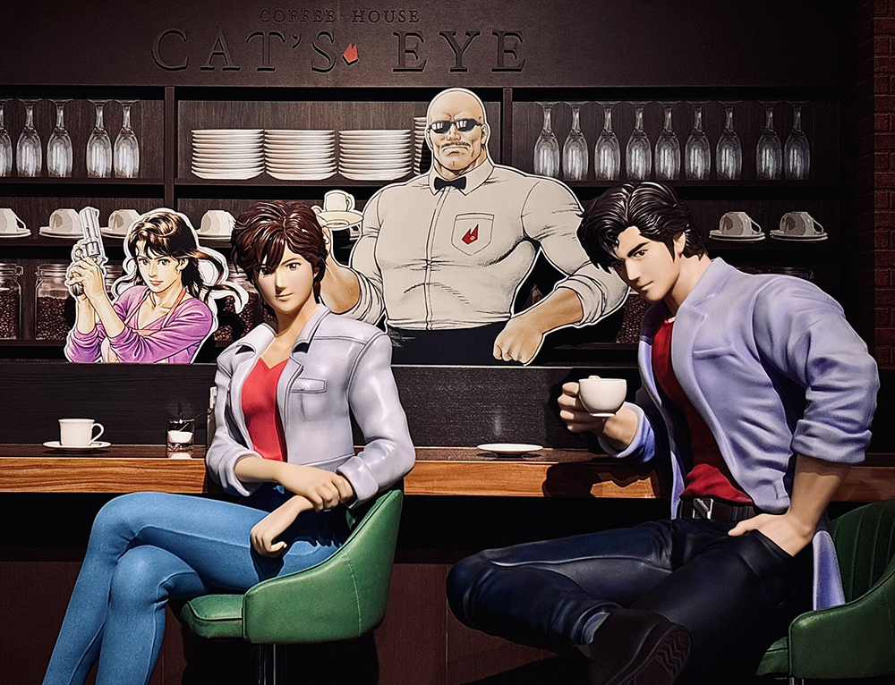 上野の森美術館にて開催中「シティーハンター大原画展」の『喫茶